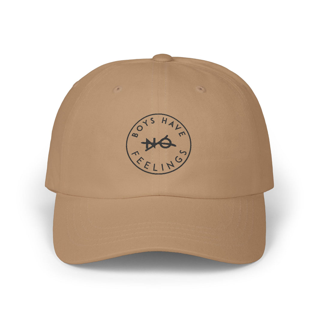 Boys Have Feelings Classic Dad Cap, Unisex Hat, Casual Cotton Cap, Father's Day Gift, Adjustable Dad Hat
